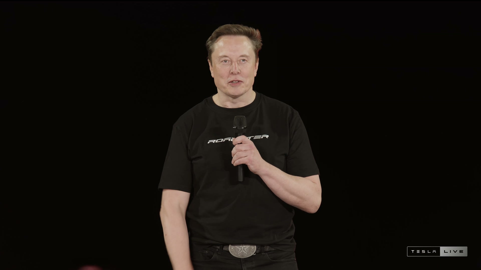 Musk describes the collaboration between Tesla and SpaceX.